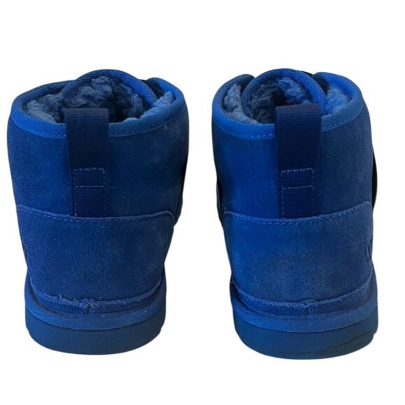 UGG NEUMEL II Blue Graphic Suede Sheepskin Ankle CHUKKA BOOTS - Picture 6 of 10